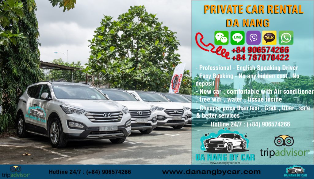 Private Car rental from Danang to Golden Bridge