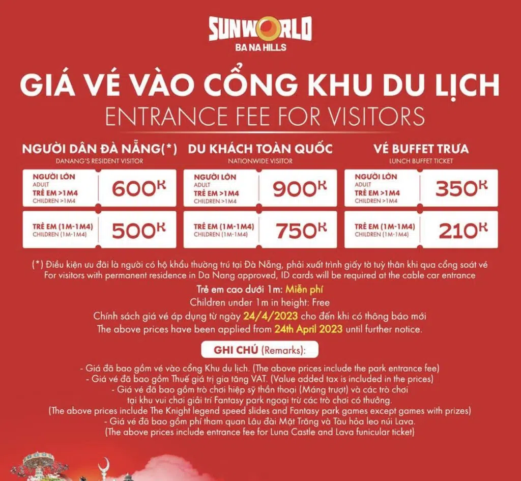 购买 Ba Na Hills 2023 门票 - 无需提前存款 - 尽早联系我们时价格非常便宜 购买 Ba Na Hills 2023 门票